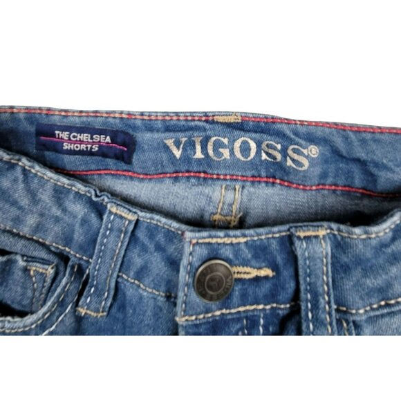 Vigoss Cat Shorts Girls Jeans Denim Bling Kitty Design The Chelsea Sz 4 JH1139 - Picture 3 of 3